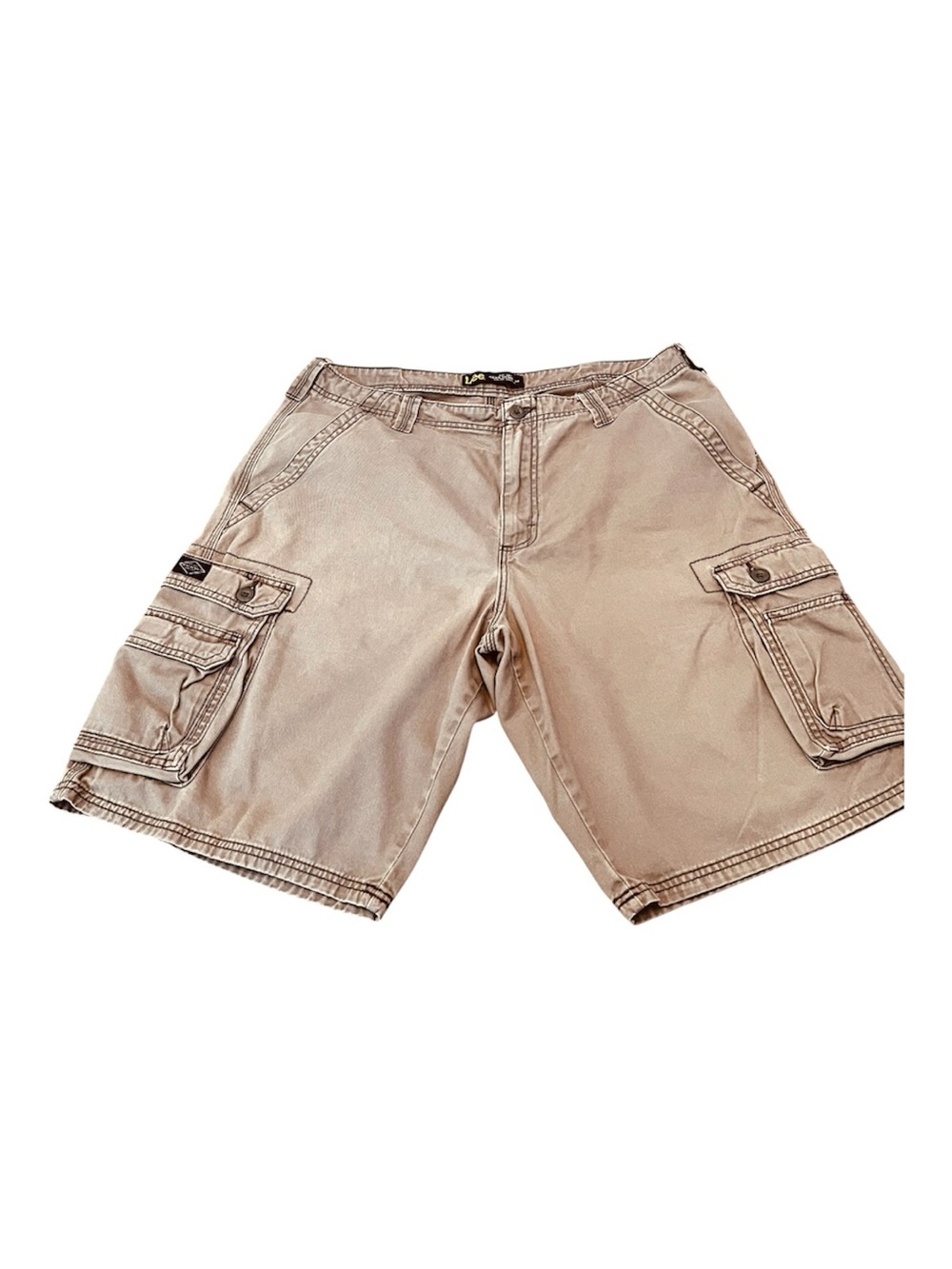 Lee Men's Cargo Shorts - Taupe Brown Sz 36